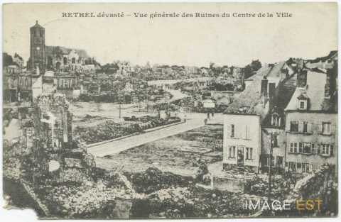 Rethel en ruines (Ardennes)